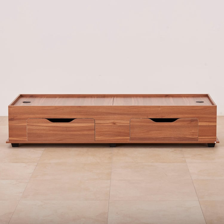 Helios Lewis Handmade Rectangular Teak Wood Storage Diwan Bed Wood Diwan with Spacious Storage for Living Room & Bedroom - Image 2