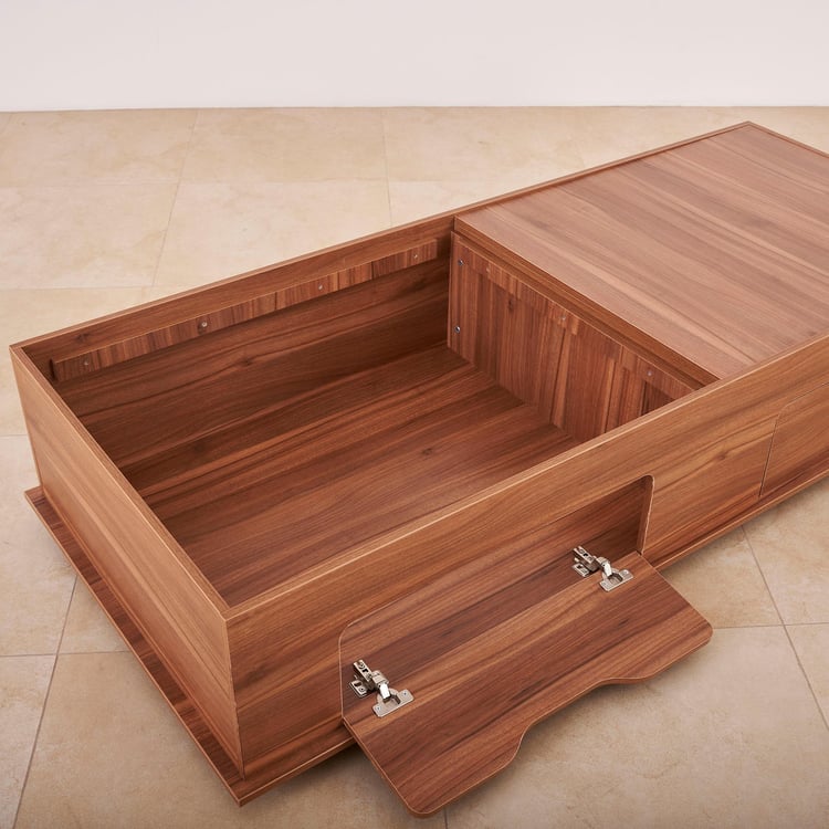 Helios Lewis Handmade Rectangular Teak Wood Storage Diwan Bed Wood Diwan with Spacious Storage for Living Room & Bedroom - Image 4