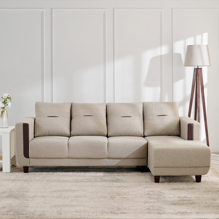 Berry RHS Handmade Teak Wood 5-Seater Sectional Sofa Set - Image 2