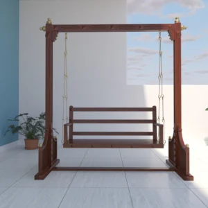 Southern Handmade Teak Wood Swing Patio Hammock Jhula Traditional Indian Style