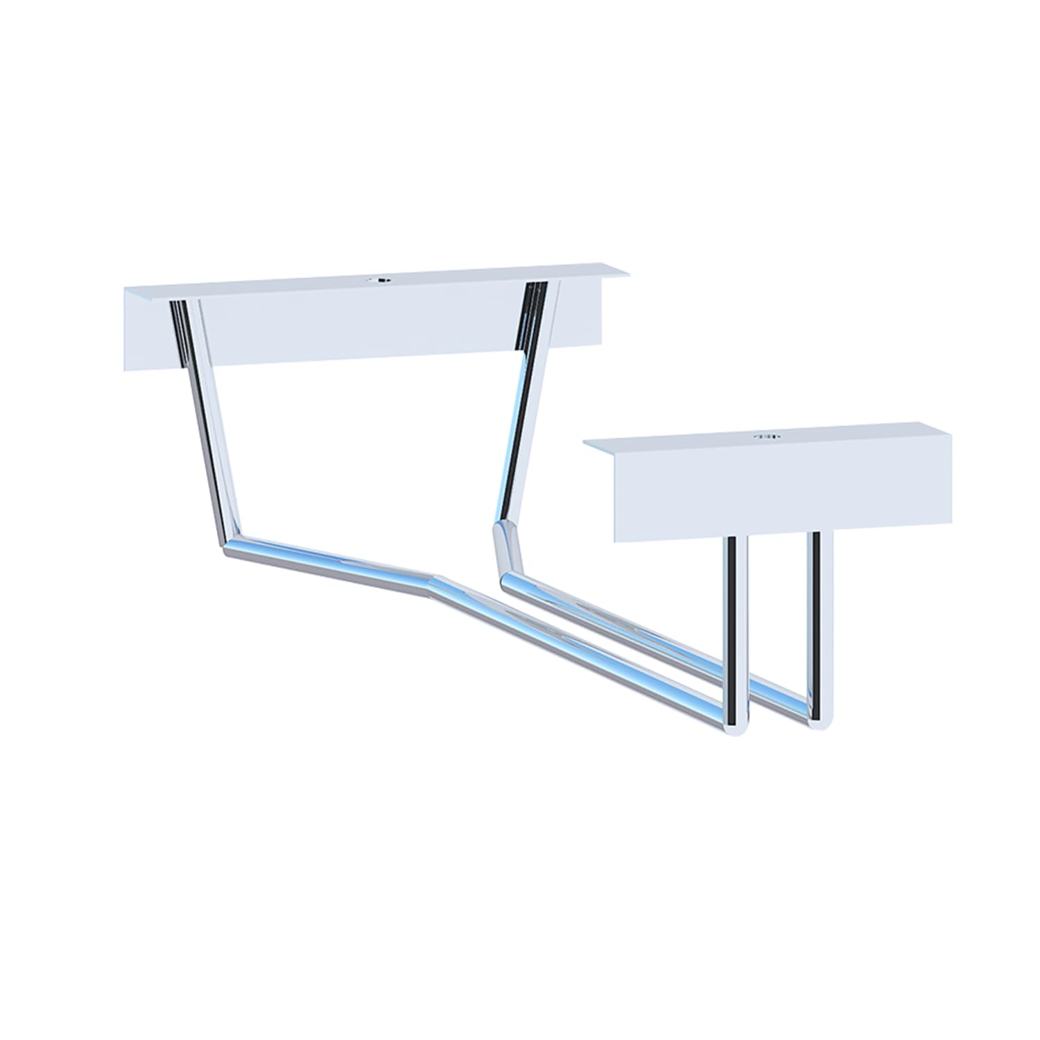 Excellent Elegant Metal Wall Mounted Wine Glass Rack, Wall Hanging Mini Bar for Home - Image 3