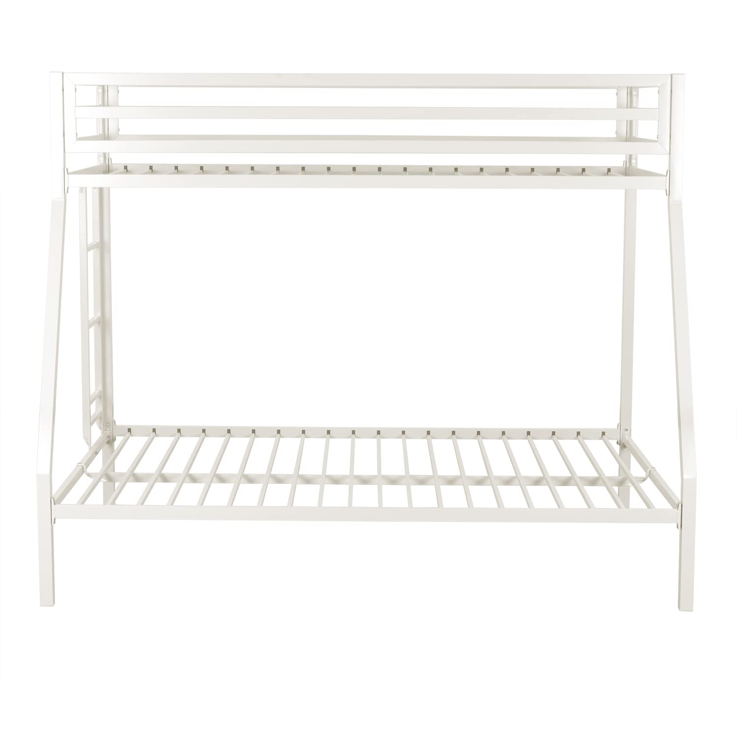 Expanse Handmade Teak Wood Bunk Bed with Ladder Sturdy and Durable Twin Over Twin Eco-Friendly ( White ) - Image 3