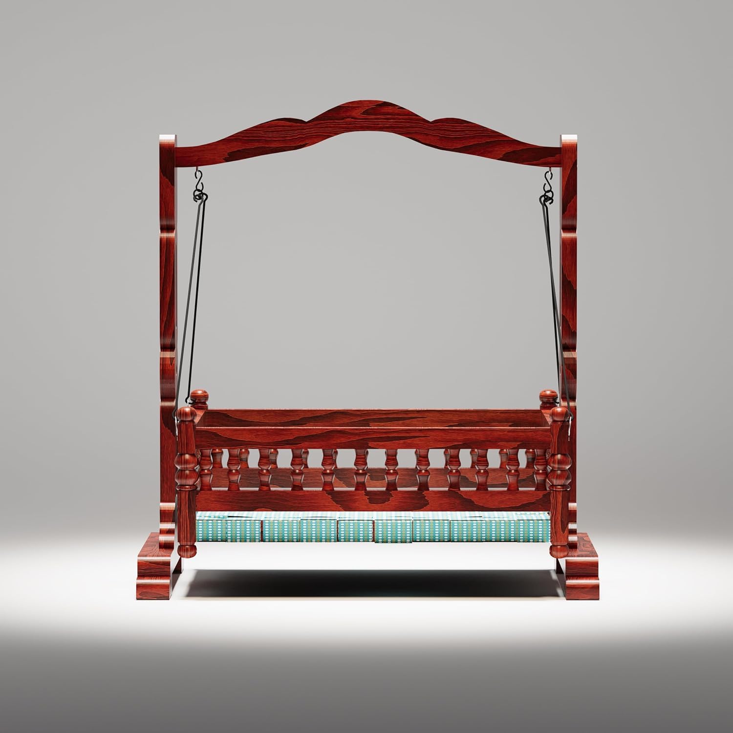 Ace Elegant Design Multifunctional Foldable Teak Wood Newborn Baby Cradle - Image 4