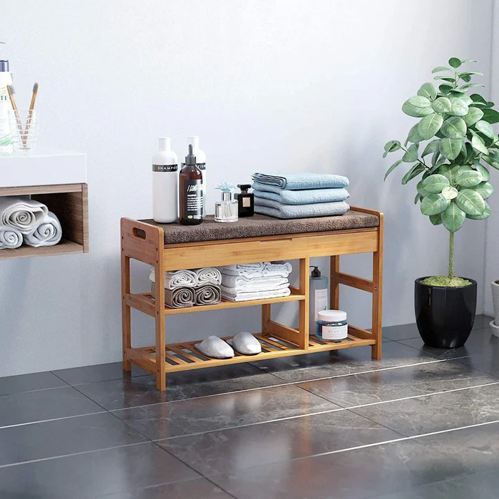 Entryway 3-Tier Organizer Shoe Rack Bench for Boots