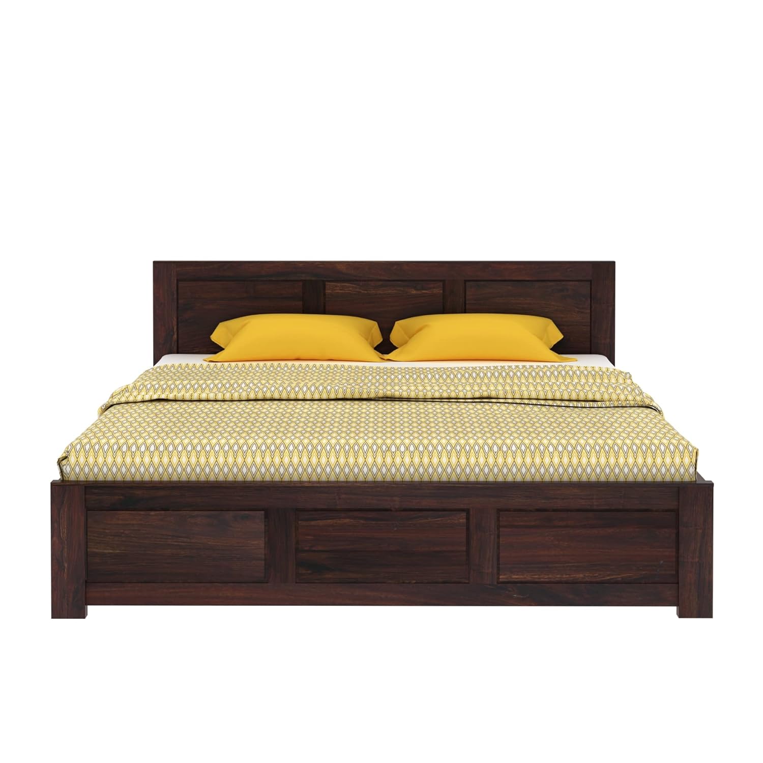 Comic Premium Teak Wood Hydraulic Storage King Size Bed Modern Space Saving Design with Elegant Finish - Image 2