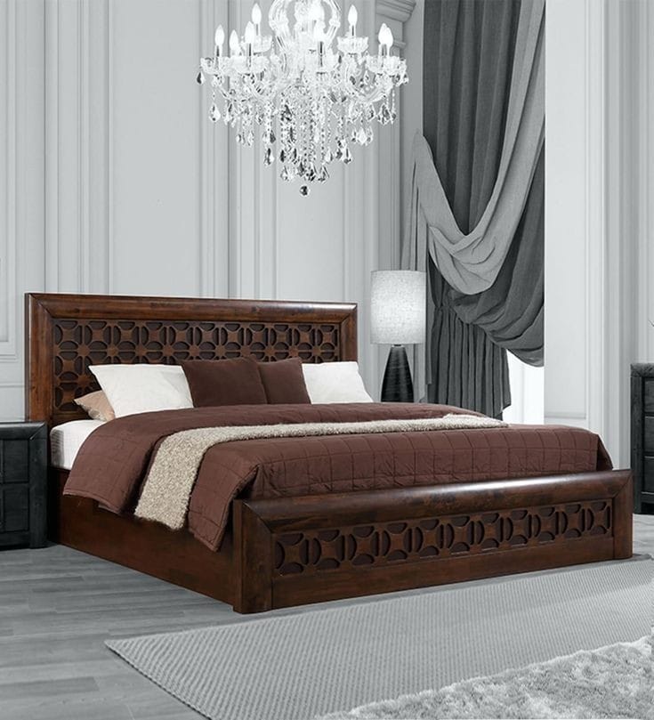 Classic Queen Size Bed with for Bedroom, Living Room, and Home..