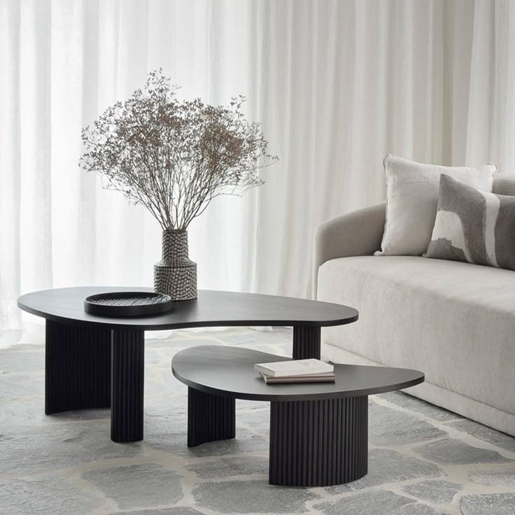 Modern Twin Coffee Table Set