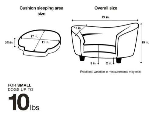 Connie Handmade Teak Wood Dog and Baby Sofa with Back Pocket Eco-Friendly Compact Sofa for Pets & Babies - Image 4