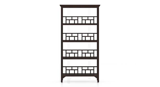 Enid Handmade Mango Wood Bookshelf & Racks for or Home & Office Storage ( Mahogany Finish ) - Image 2
