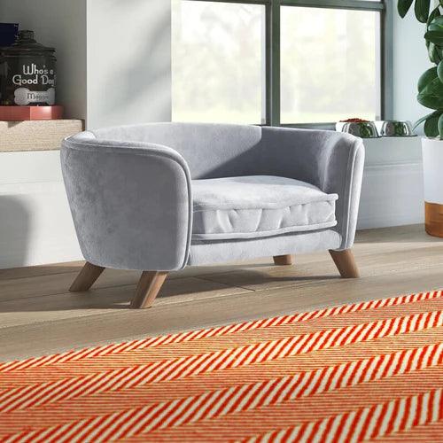 Natural Art & Craft Wooden Heisler Handmade Teak Wood Dog And Baby Sofa - Image 3