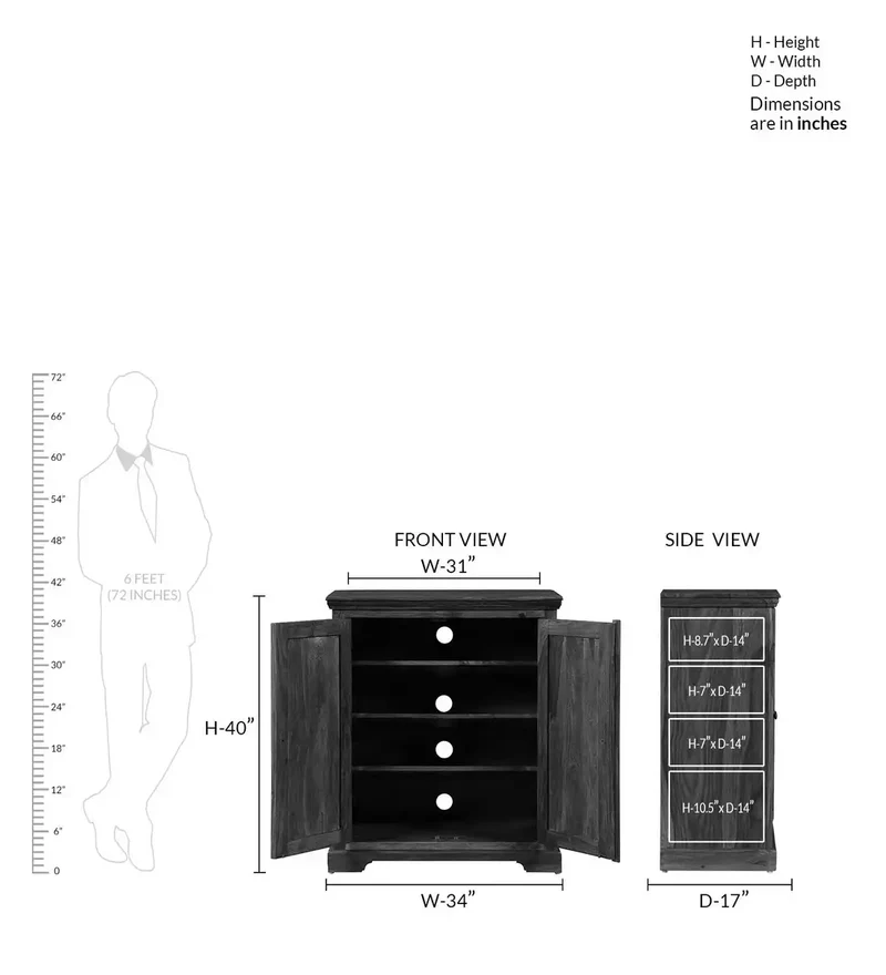 Zddy Teak Wood Shoe Rack Cabinet Space-Saving Storage Organizer for Entryway & Hallway (Walnut Finish) - Image 3