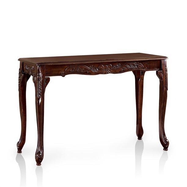 Hand Carved Teak Wood Royal Decor Console Table Vintage Design Hallway Entryway - Image 3