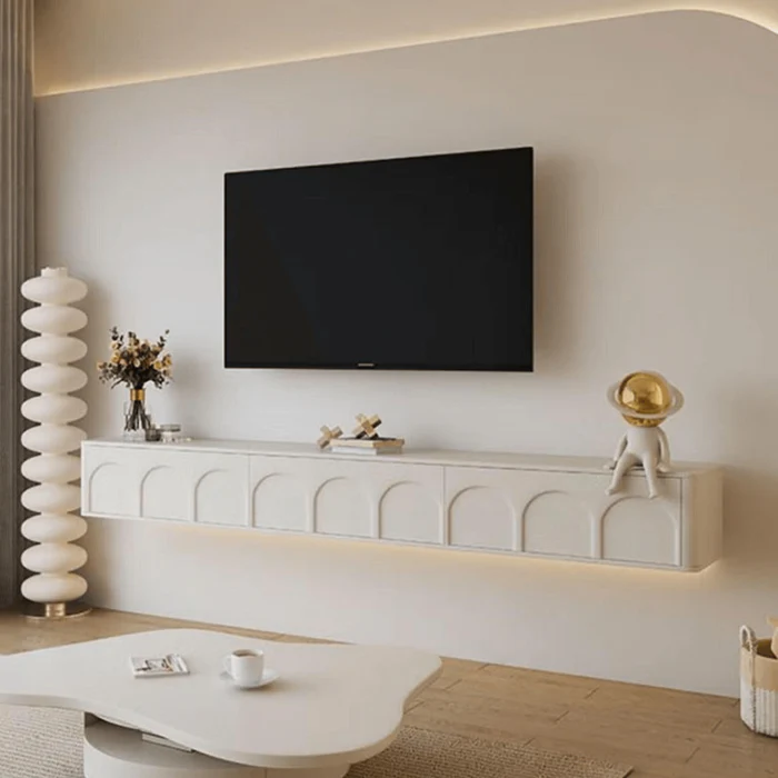 Crafts Snuggle Wall Mounted TV Unit Cabinet Wall Shelf - Image 3