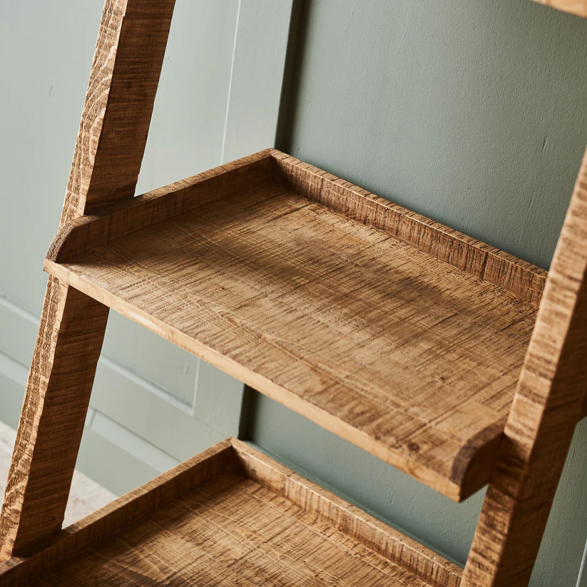 Tamaka Handmade Teak Wood Ladder Bookcase for Home & Office - Image 3