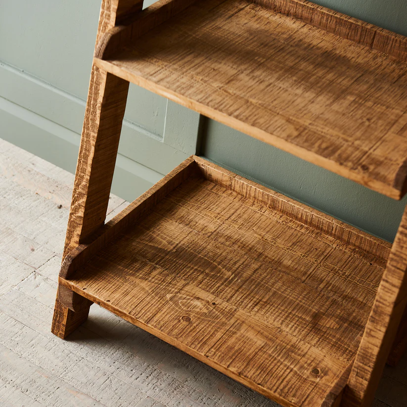 Tamaka Handmade Teak Wood Ladder Bookcase for Home & Office - Image 2