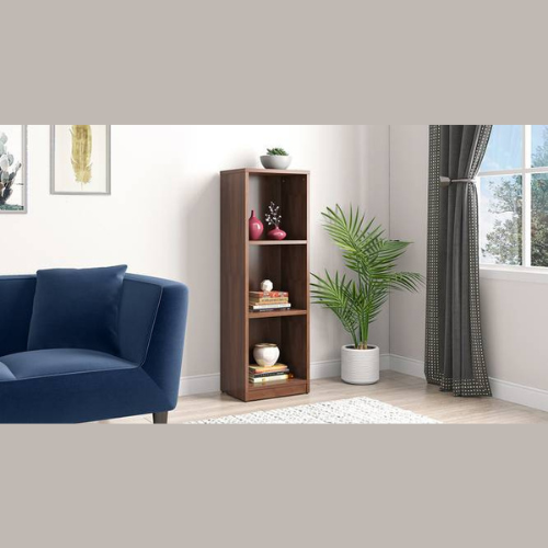 Darcia Handmade Engineered Wood Bookshelf & Racks for or Home & Office Storage ( Walnut Finish )