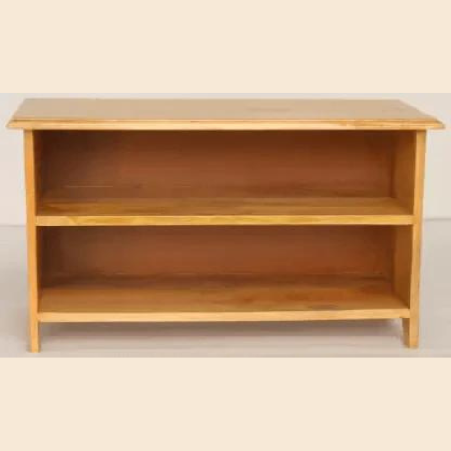 Vacío Sheesham Wood Shoe Rack with 2-Tier Shelves Space-Saving Entryway & Hallway - Image 2