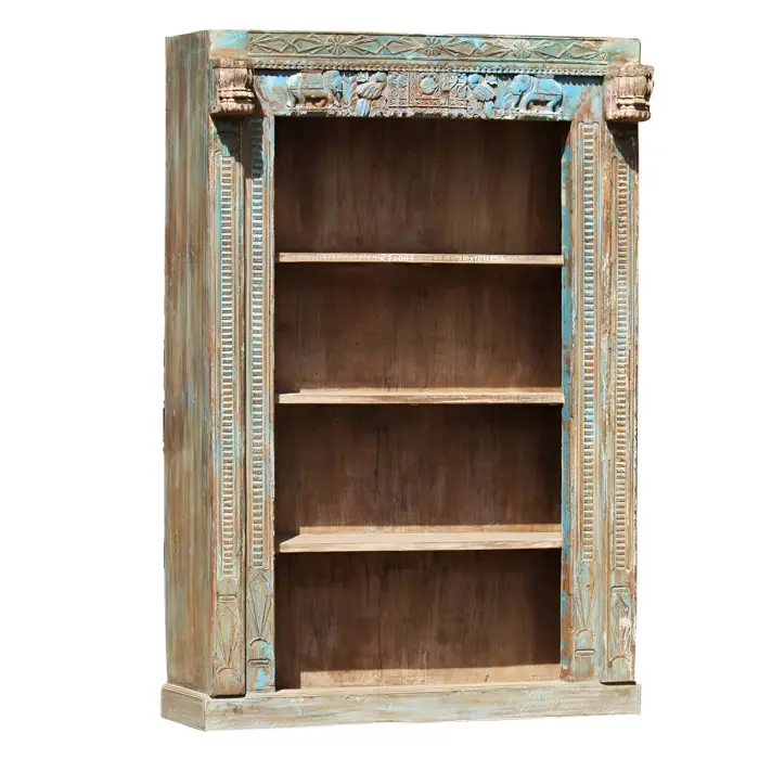 Marijus Handmade Teak Wood Bookshelf Rack for Library Home or Office - Image 2