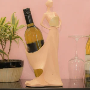 Polyresin Modern Wine Holder Lady ( Pink )