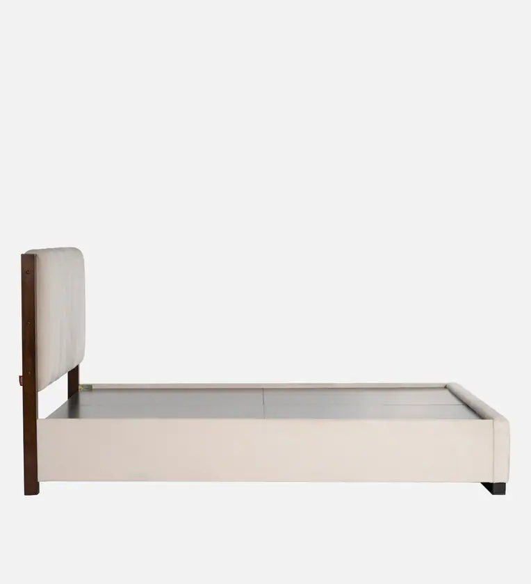 Elegant Luxury Teak Wood Upholstery King Size Bed for Modern Bedroom - Image 2