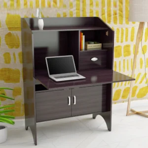Kiyoko Handmade Scholar Study Office Computer Table Desk for Adults Kids Students (Walnut Finish)