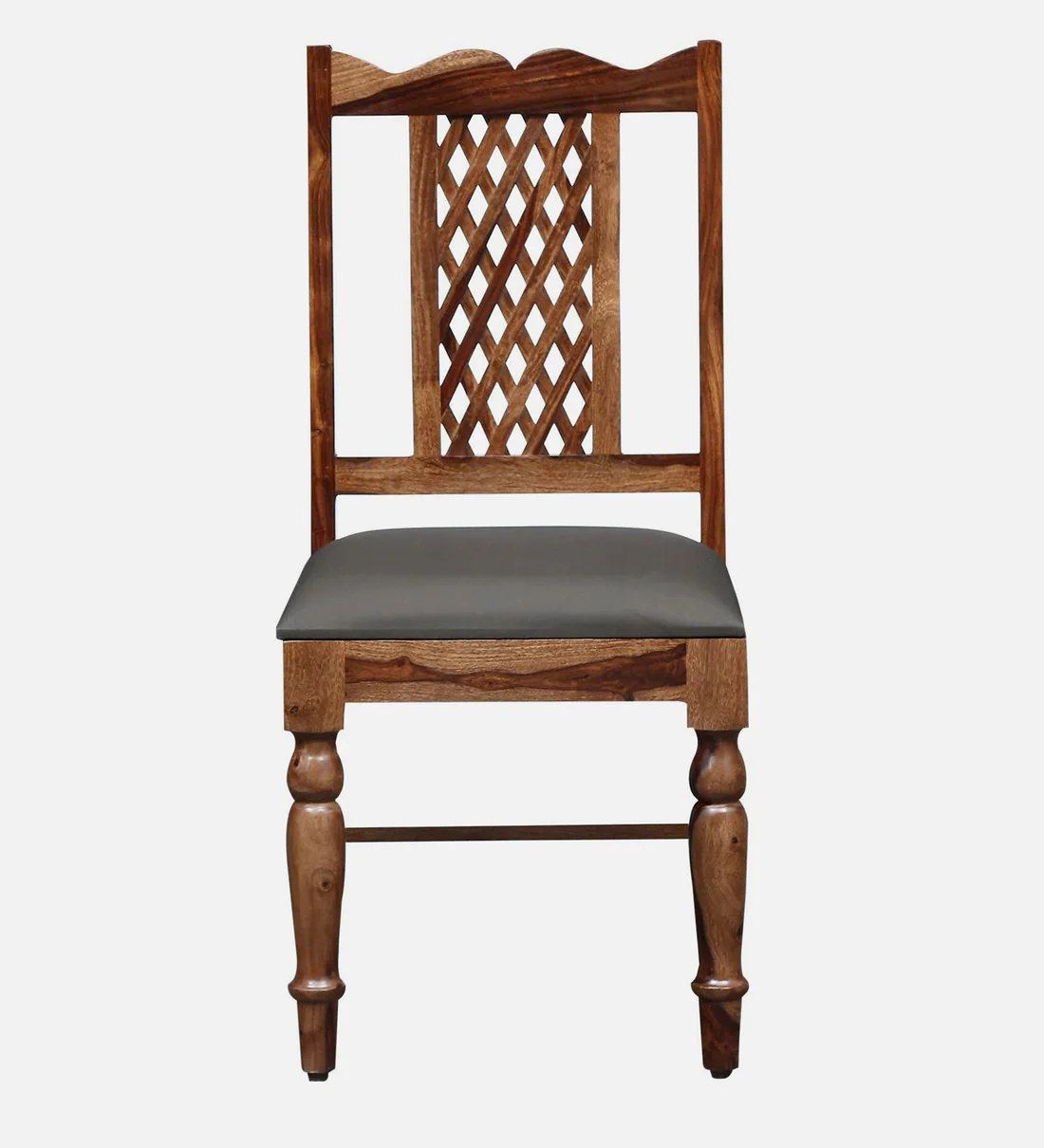 Natural Art & Crafts Krisa Scratch Design Handmade Teak Wood Dining Chair Modern Design, Perfect for Dining Room or Kitchen (Rustic Teak Finish) - Image 3