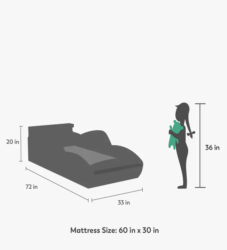 Car Design Plush Look Teak Wood Kids Bed for Girls and Boys ( Red ) - Image 6