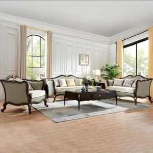 Antique Teak Wood Sofa Set with Centre Table in Wood Carving Work and (Best Sofa for Living Room