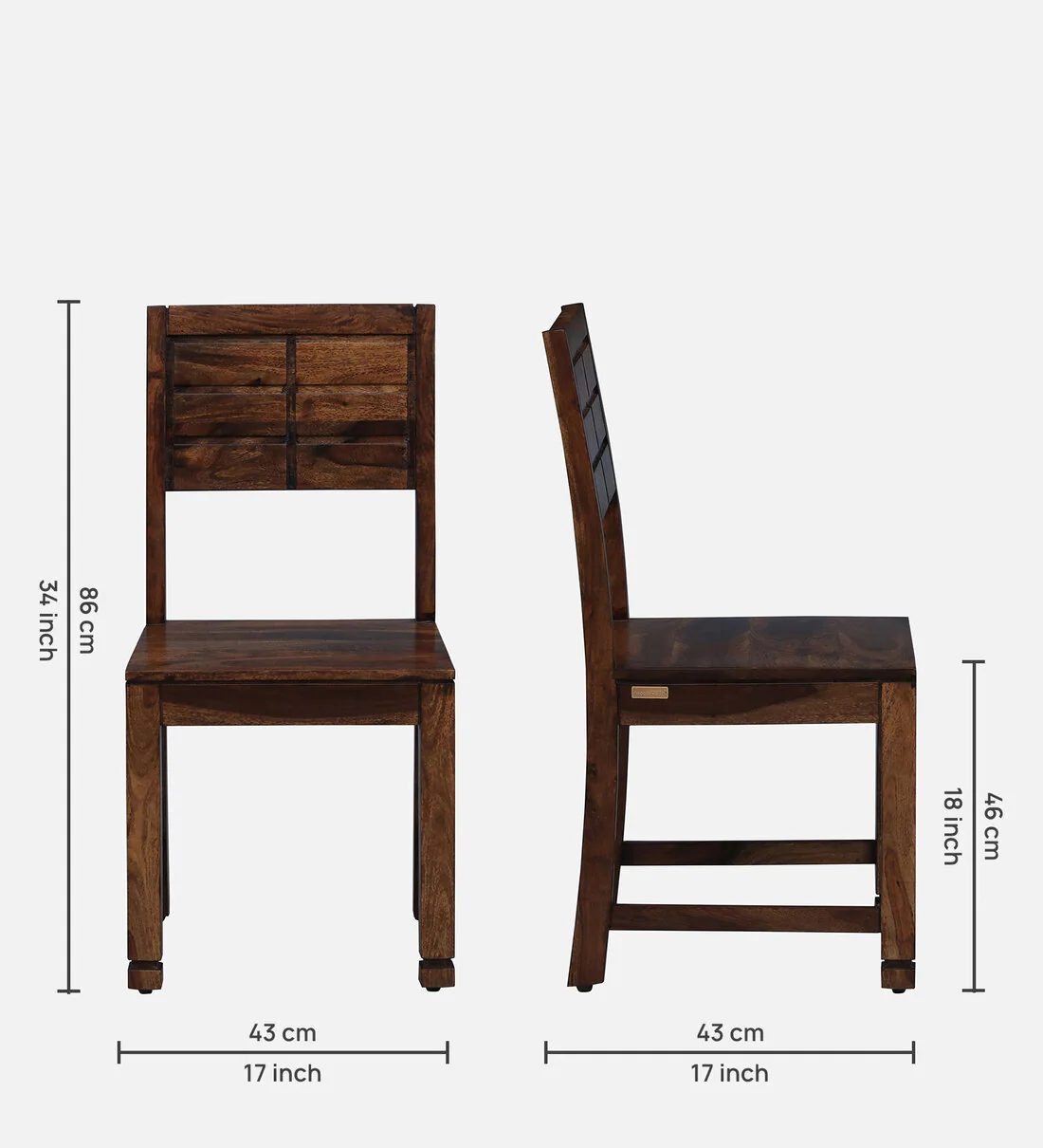 Segur Handmade Teak Wood Dining Chair Modern Design, Perfect for Dining Room or Kitchen (Teak Finish) - Image 4