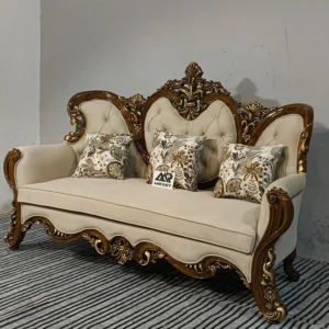 Royal Carving Upholestery Tufted Sofa